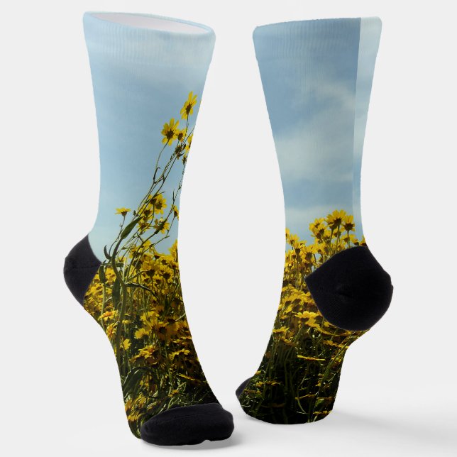 Calcetines Flores silvestres girasoles (Angular)
