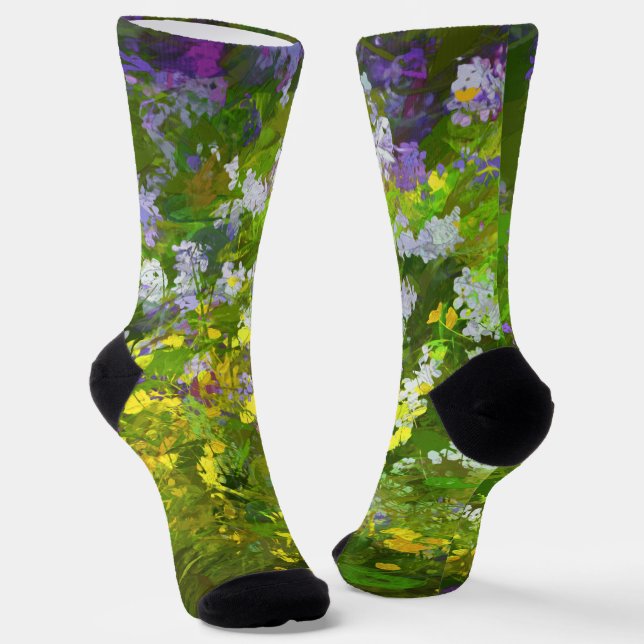 Calcetines Flores silvestres que impiden pintar el arte origi (Angular)