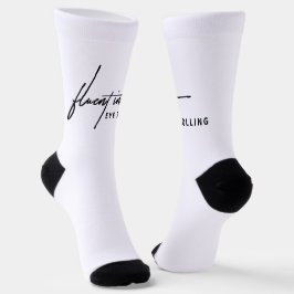 Calcetines Fluent in Eye Rolling - Sassy Statement Socks