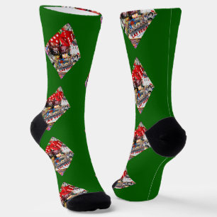 Calcetines Forma de carta de diamante Las Vegas