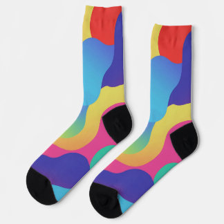 Calcetines Formas Amorfos Coloridos