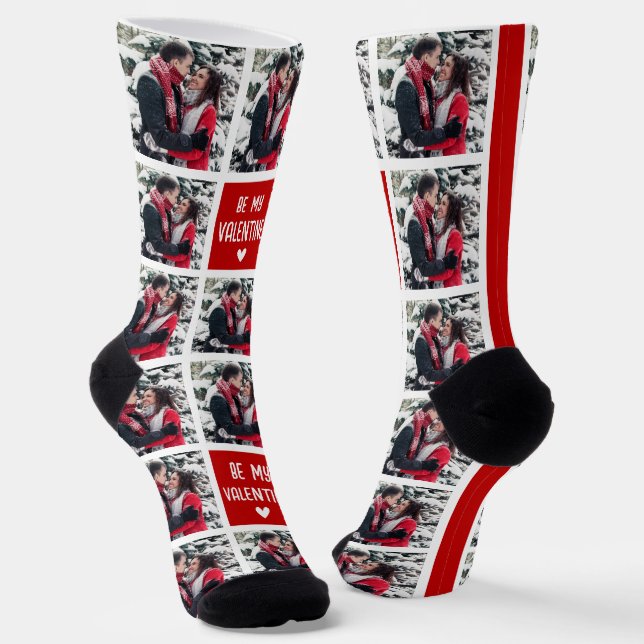 Calcetines Foto Cuadrícula Divertida para San Valentín (Angular)