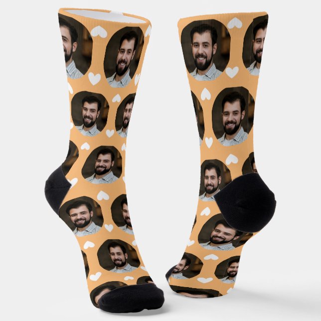 Calcetines Foto de Boyfriend For Girlfriend Naranja Creme (Angular)