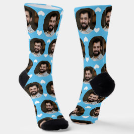 Calcetines Foto de Boyfriend For Girlfriend w/Hearts Blue
