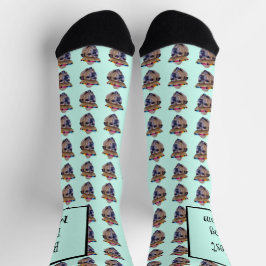 Calcetines Foto de Brown Dog Face Chug