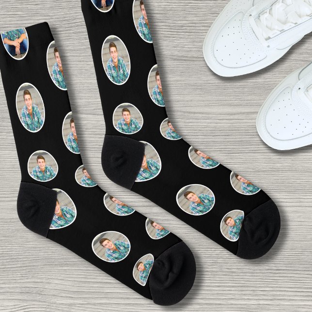 Calcetines Foto de Cara Divertida Personalizada (Personalized Funny Face Photo Socks)