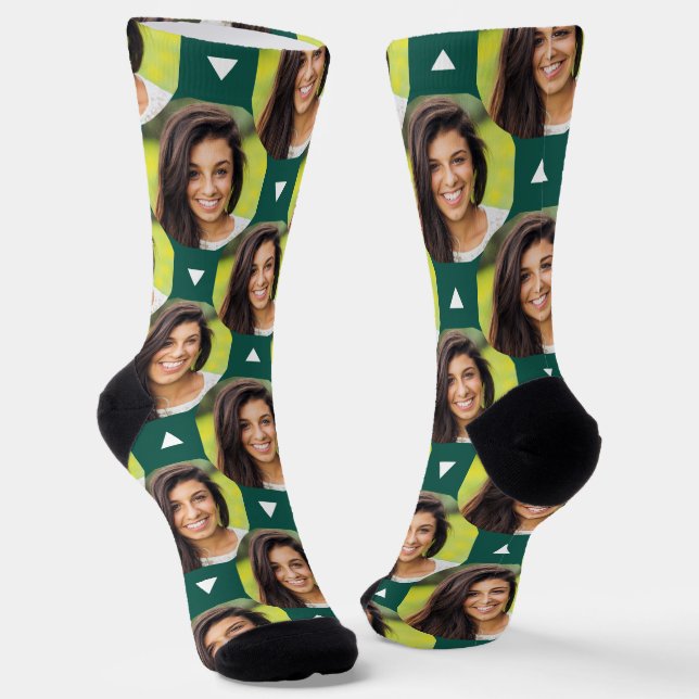 Calcetines Foto de Girlfriend para Boyfriend Emerald Green (Angular)