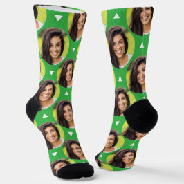 Calcetines Foto de Girlfriend para Boyfriend Fun Kelly Green