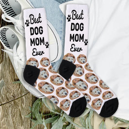 Calcetines Foto de Mascota de patrón personalizado de la mejo