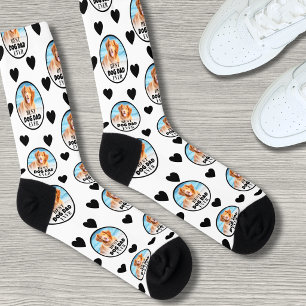 Calcetines Foto de mascota de perro personalizada para papá