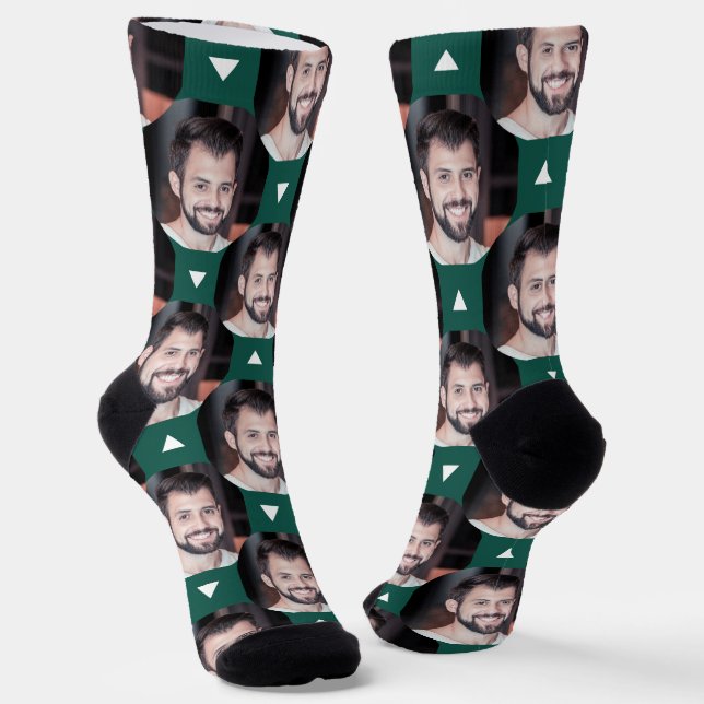 Calcetines Foto de novio de Girlfriend Emerald Green (Angular)