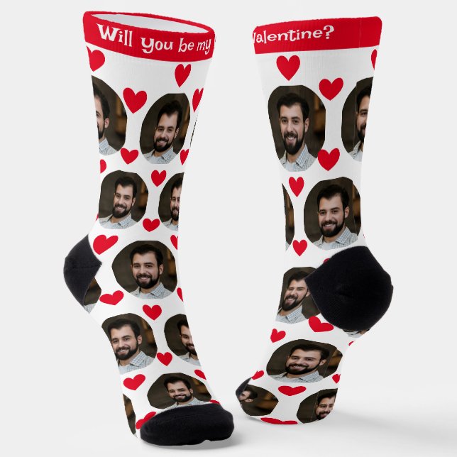 Calcetines Foto de Noyfriend for Girlfriend Heart Valentine (Angular)