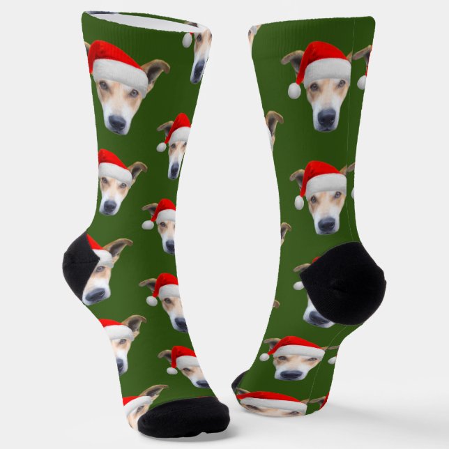 Calcetines Foto de perro Personalizado divertida para hombres (Angular)