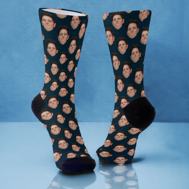 Calcetines Foto de personalizado Face: zócalos de la tripulac (Subido por el creador)