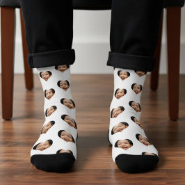 Calcetines Foto del Corazón Regalo de Broma Divertido Día de