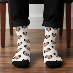 Calcetines Foto del Corazón Regalo de Broma Divertido Día de 