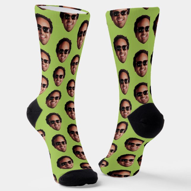 Calcetines Foto Divertida de Cara Personalizada (Angular)