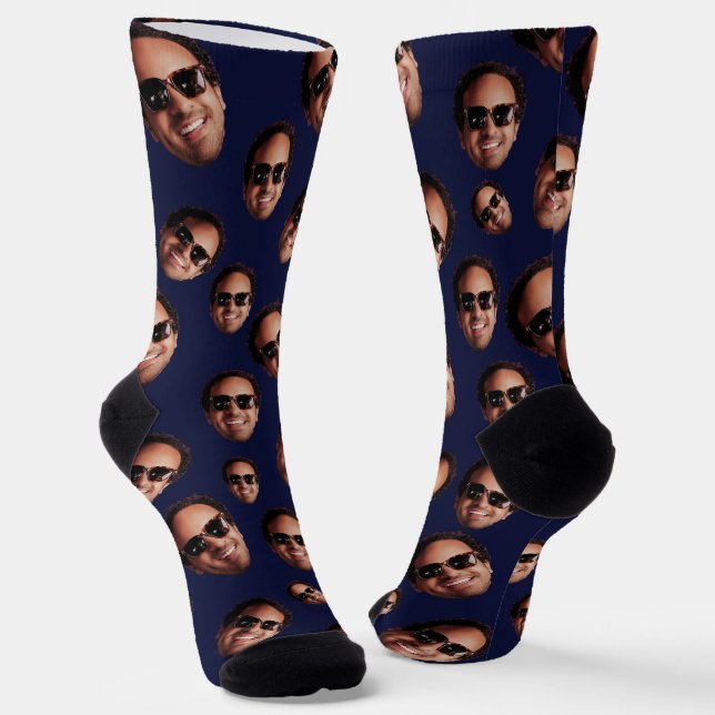 Calcetines Foto Divertida de Cara Personalizada (Angular)