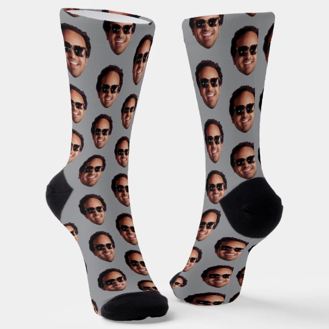 Calcetines Foto Divertida de Cara Personalizada (Angular)