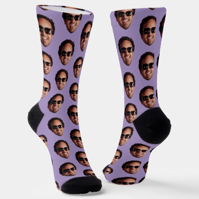 Calcetines Foto Divertida de Cara Personalizada (Angular)