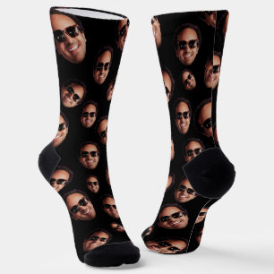Calcetines Foto divertida de cara personalizada