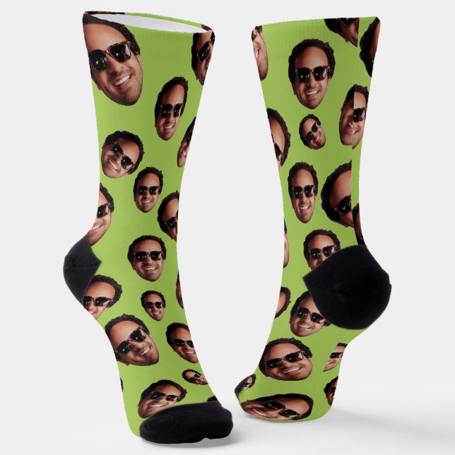 Calcetines Foto Divertida de Cara Personalizada (Angular)