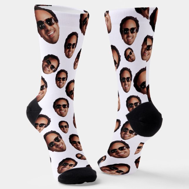 Calcetines Foto Divertida de Cara Personalizada (Angular)