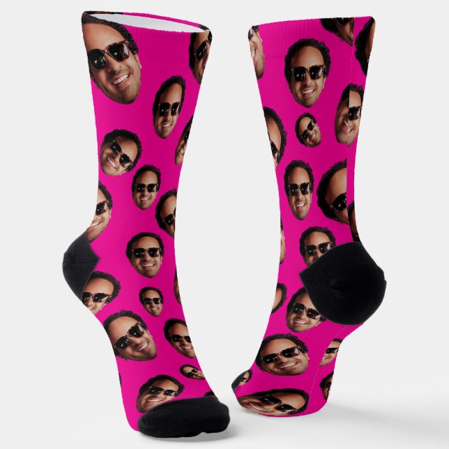 Calcetines Foto Divertida de Cara Personalizada (Angular)