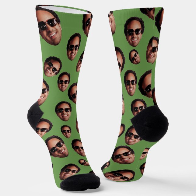 Calcetines Foto Divertida de Cara Personalizada (Angular)