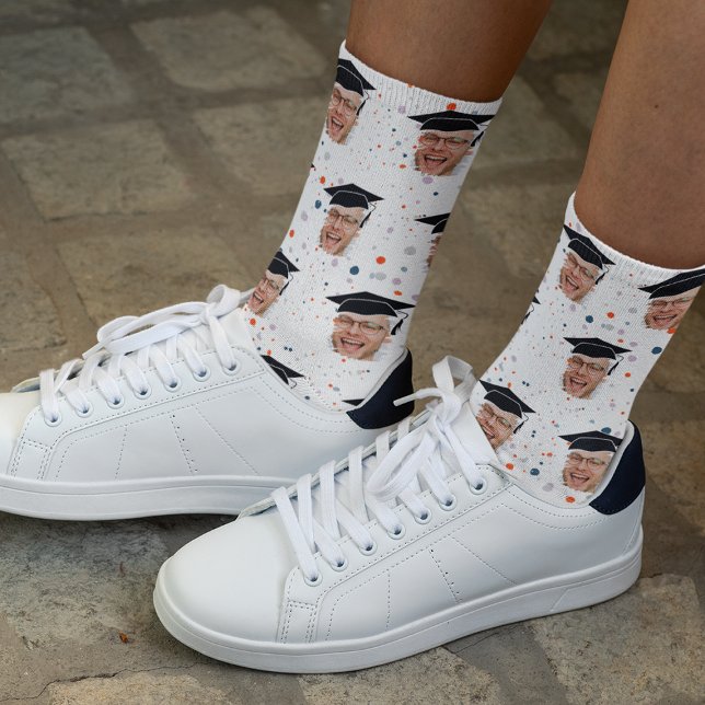 Calcetines Foto divertida de graduación (Subido por el creador)