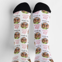 Foto familiar moderna y nombre Feliz Navidad