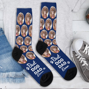 Calcetines Foto personalizada de mascota PAPÁ PERRO Novedad l