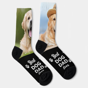 Calcetines Foto personalizada del mejor PAPÁ PERRO Personaliz