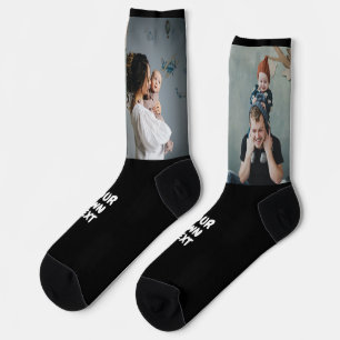 Calcetines Foto personalizada x2 y texto personalizado