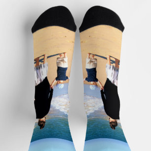 Calcetines Foto personalizado encierra tu regalo de fotos
