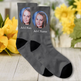 Calcetines Foto personalizado y nombre personalizado