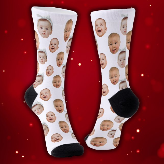 Calcetines Fotos de Face Face, Personalizado divertida (Subido por el creador)
