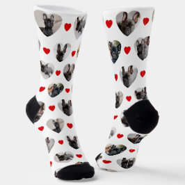 Calcetines Fotos de mascotas personalizadas y lindas en forma