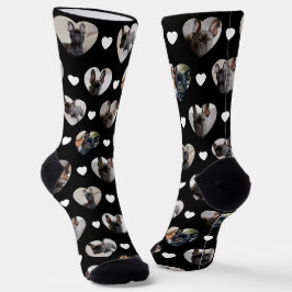 Calcetines Fotos de mascotas personalizadas y lindas en forma