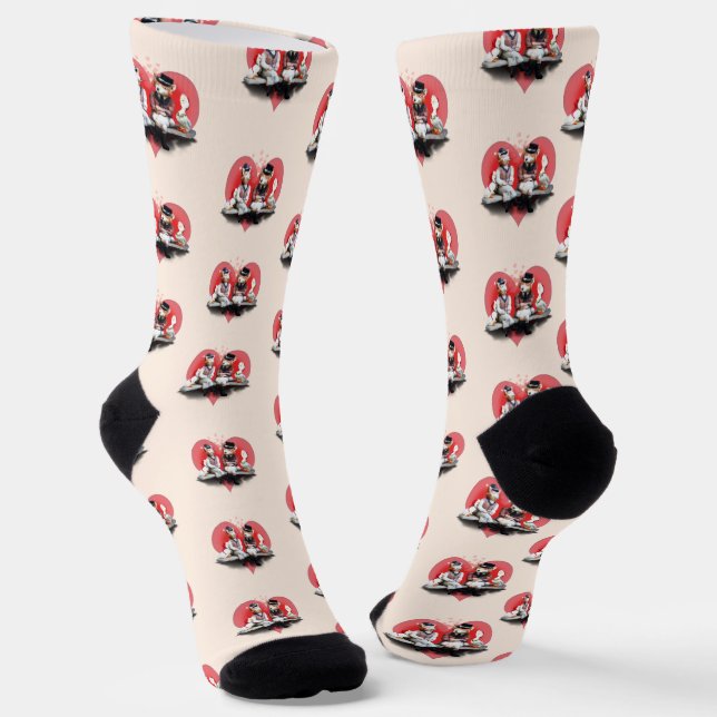 Calcetines Foxy Couple Valentine's Day (Angular)
