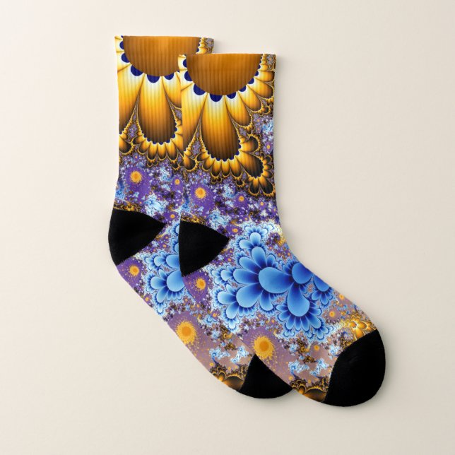 Calcetines Fractal del ramo floral (Par)