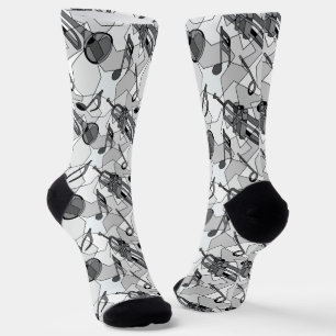Calcetines Fragmentos de notas de música de trompeta