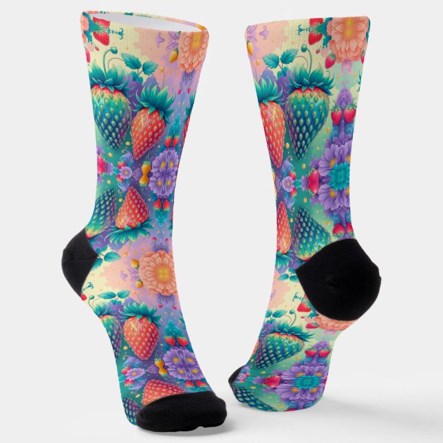 Calcetines Fresa colorida (Angular)