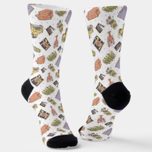 Calcetines FRIENDS™   Patrón de Icono de Lunares