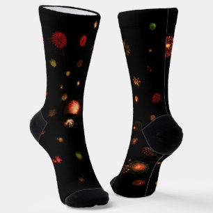 Calcetines - Fuegos artificiales en el cielo negro