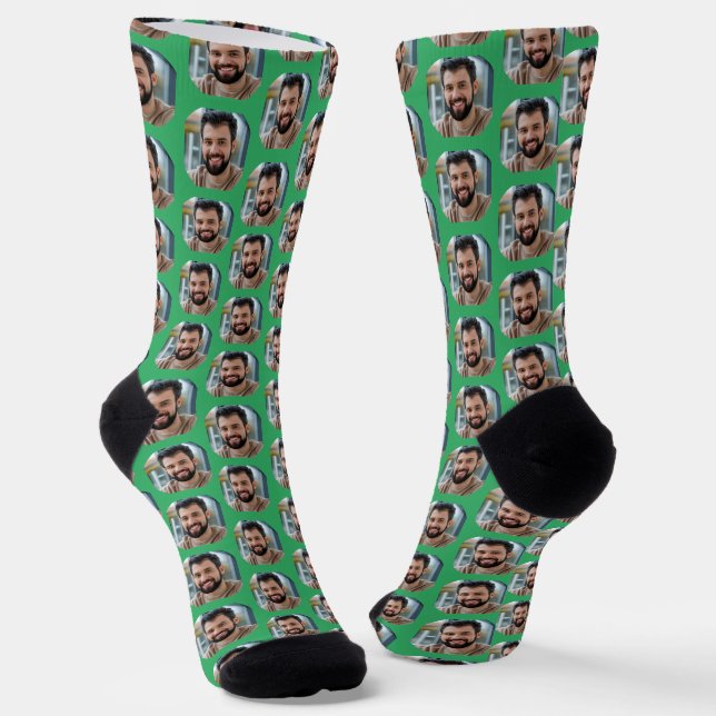 Calcetines Fun amigo novio foto de Girlfriend Sea Green (Angular)