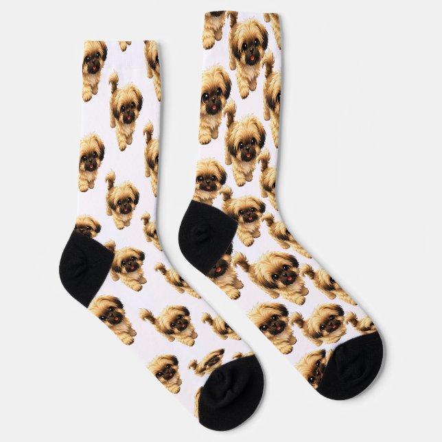 Calcetines Fun Cartoon Shih Tzu Dog Socks (Derecha)