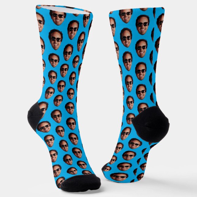 Calcetines Fun Personalizada Face Photo (Angular)