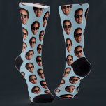 Calcetines Fun Personalizada Face Photo<br><div class="desc">Una plantilla de Collage de fotos de cara divertida hace su propio par de calcetines divertidos - con su propio diseño de cara de corte, perfecto para regalar ideas para usted u otros - medias de Ricaso - disponibles en diferentes colores en la tienda, dar un paso al estilo personalizado......</div>