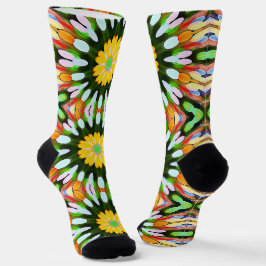 Calcetines Funky Psychedelic Mandala Colorful Socks